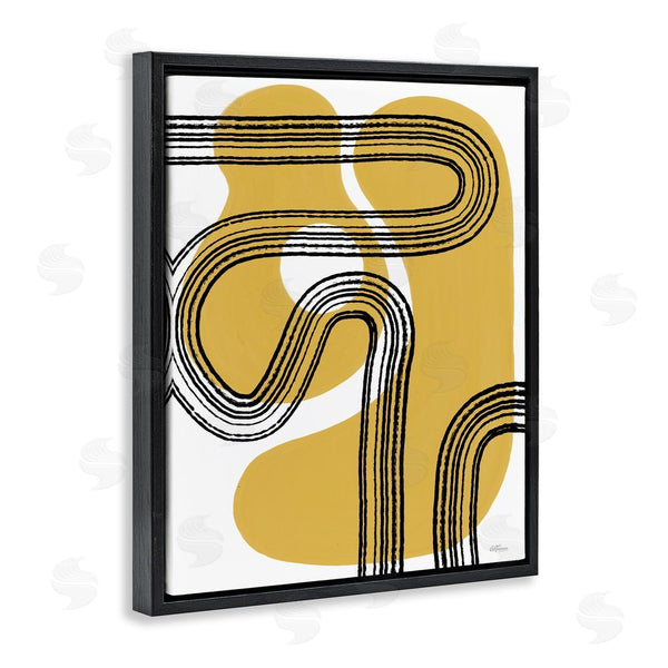 Stupell Industries Cat Thurman Designs | Curved Stripes On Shapes Wall Art