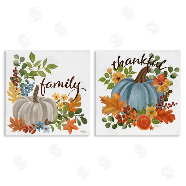 stupell industries Cat Thurman Designs | Family Thankful Fall Pumkin