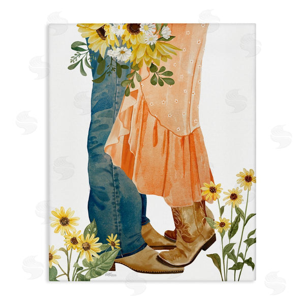 stupell industries Cat Thurman Designs | Floral Western Couple
