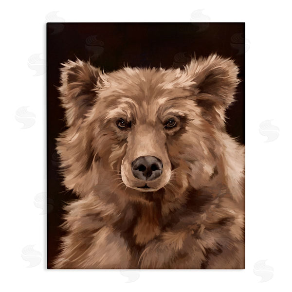 stupell industries Cat Thurman Designs | Fluffy Bear Cub Wall Art
