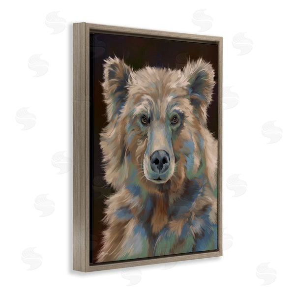 Stupell Industries Cat Thurman Designs | Fluffy Bear Portrait