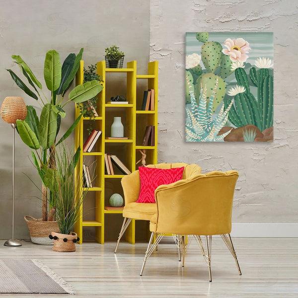 Stupell Industries Cat Thurman Designs | Green And Bloom Cacti Wall Art