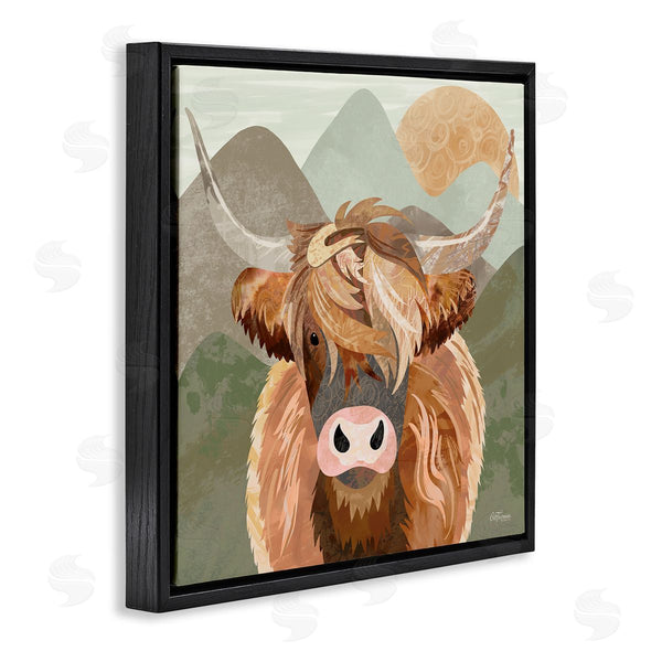 Stupell Industries Cat Thurman Designs | Highland Cattle Landscape Wall Art
