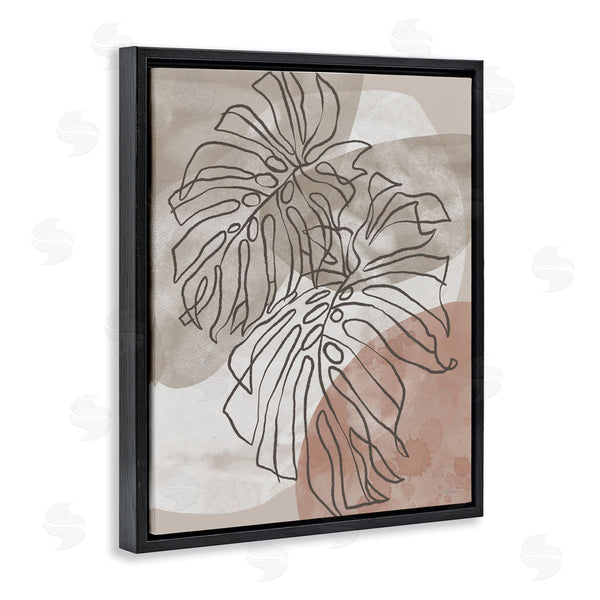 Stupell Industries Cat Thurman Designs | Leaf Outlines In Earth Tones Wall Art