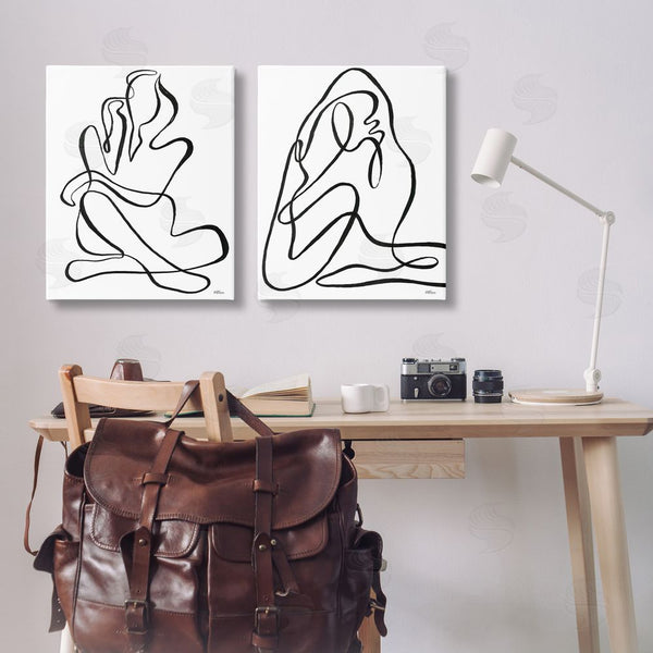 Stupell Industries Cat Thurman Designs | Minimalist Female Figure Wall Art