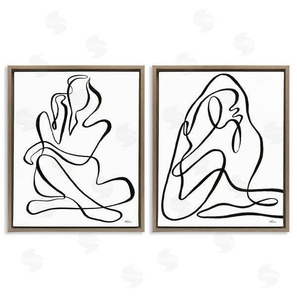 Stupell Industries Cat Thurman Designs | Minimalist Female Figure Wall Art