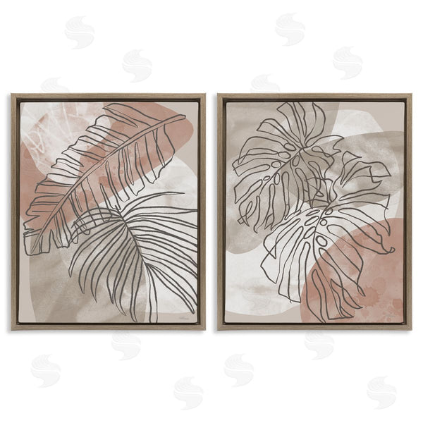 Stupell Industries Cat Thurman Designs | Natural Earth Tone Palms