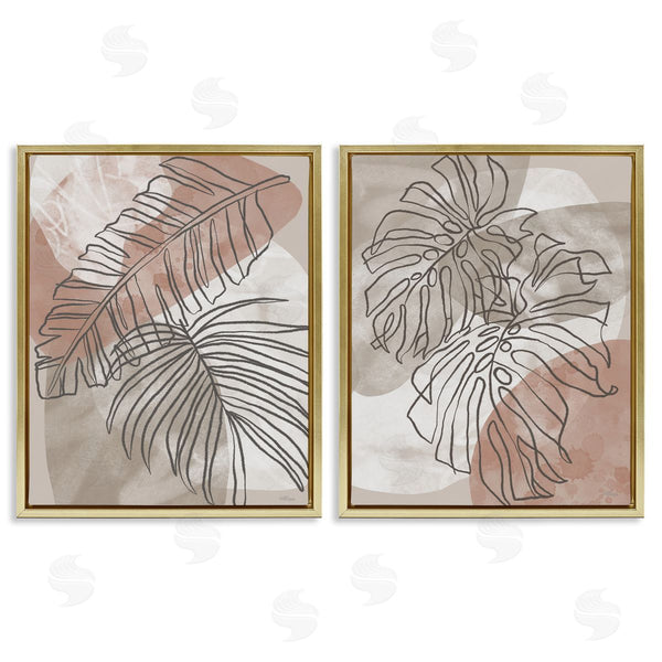 Stupell Industries Cat Thurman Designs | Natural Earth Tone Palms