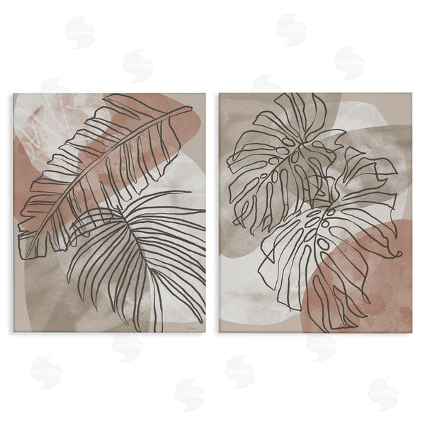 stupell industries Cat Thurman Designs | Natural Earth Tone Palms
