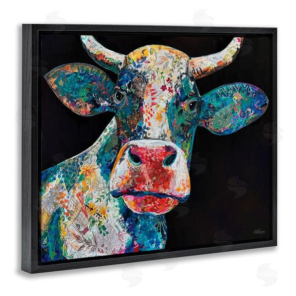 Stupell Industries Cat Thurman Designs | Paisley Pattern Cow