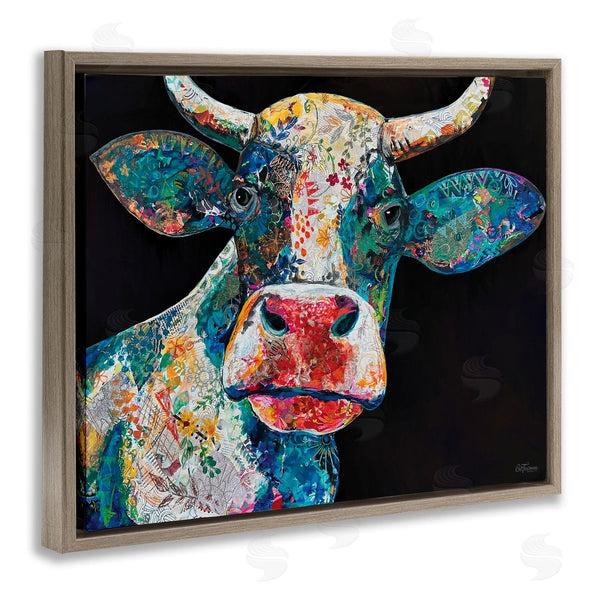 Stupell Industries Cat Thurman Designs | Paisley Pattern Cow