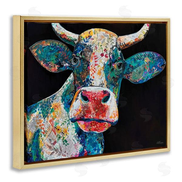 Stupell Industries Cat Thurman Designs | Paisley Pattern Cow