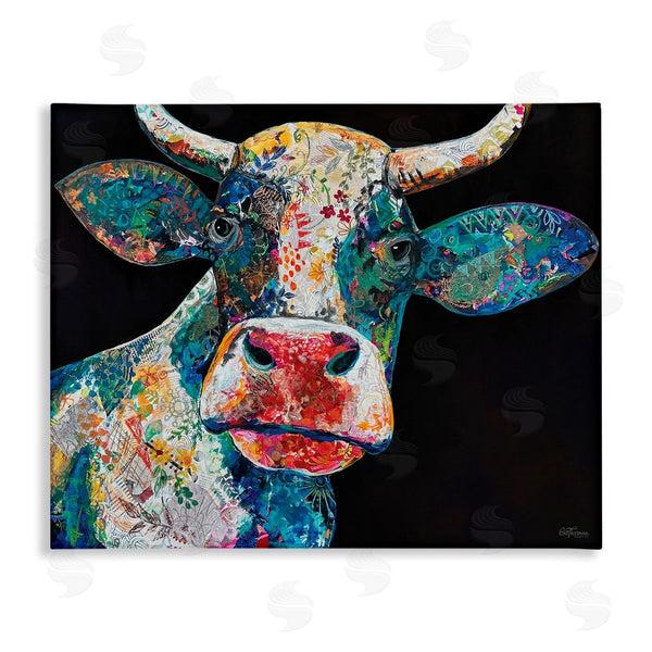 stupell industries Cat Thurman Designs | Paisley Pattern Cow