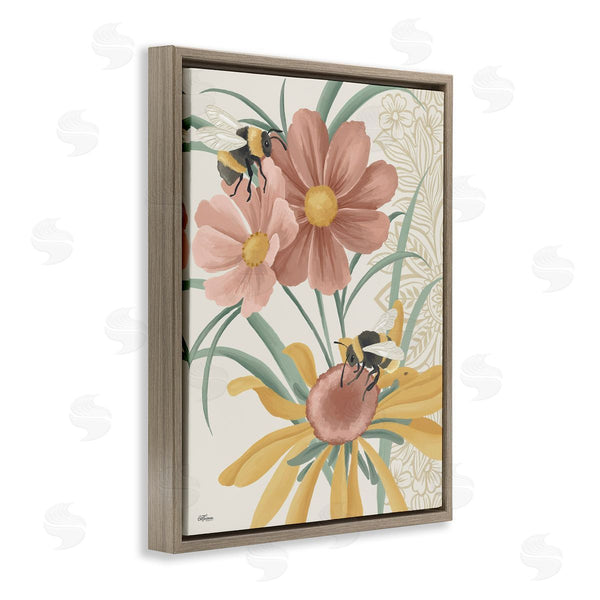 Stupell Industries Cat Thurman Designs | Pollinating Bumble Bees