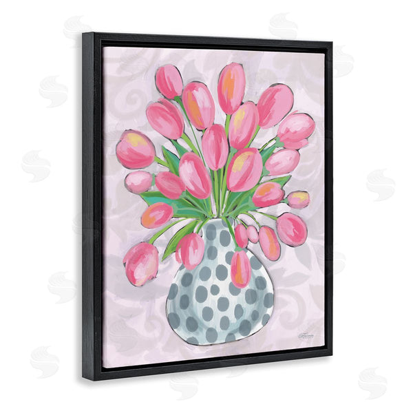 Stupell Industries Cat Thurman Designs | Round Pink Tulips Wall Art