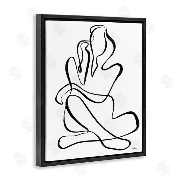Stupell Industries Cat Thurman Designs | Sitting Nude Line Doodle