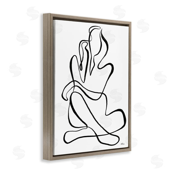 Stupell Industries Cat Thurman Designs | Sitting Nude Line Doodle