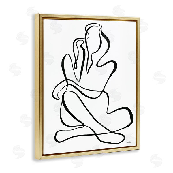 Stupell Industries Cat Thurman Designs | Sitting Nude Line Doodle