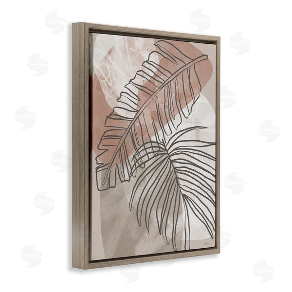 Stupell Industries Cat Thurman Designs | Tropical Earth Tone Leaves