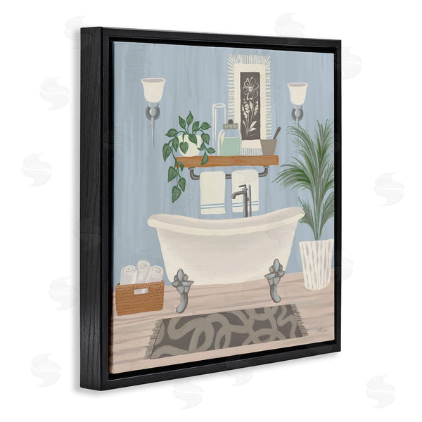 Stupell Industries Cat Thurman Designs | Unwind And Refresh Bathtub Wall Art