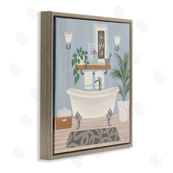 Stupell Industries Cat Thurman Designs | Unwind And Refresh Bathtub Wall Art