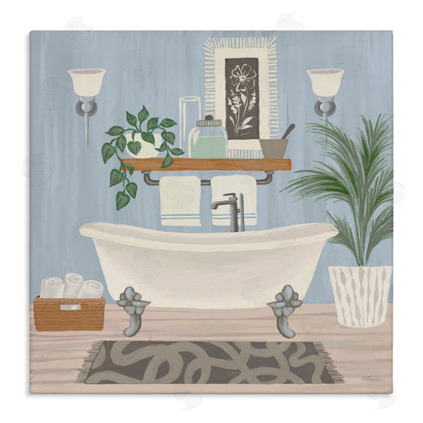 stupell industries Cat Thurman Designs | Unwind and Refresh Bathtub Wall Art