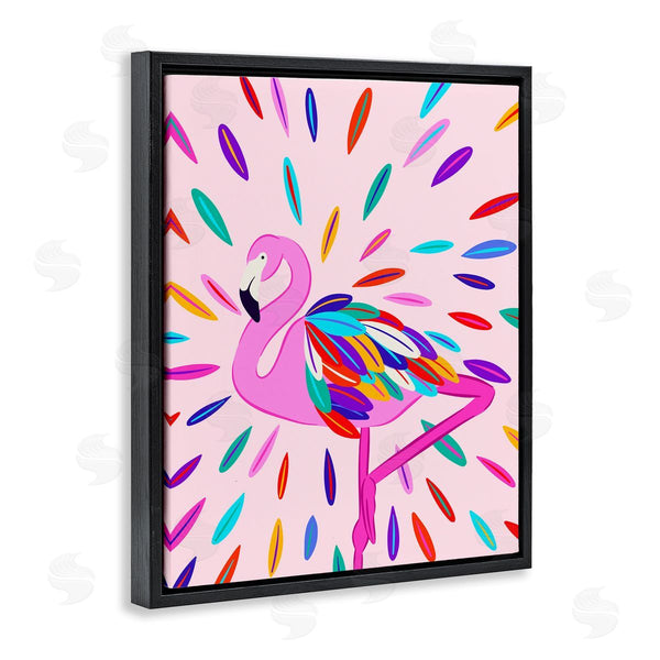 Stupell Industries Catalina Aguirre | Flamingo Feather Flair