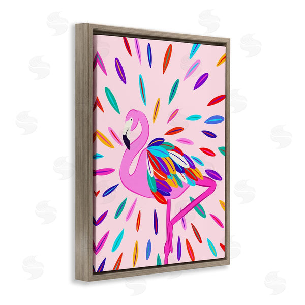 Stupell Industries Catalina Aguirre | Flamingo Feather Flair