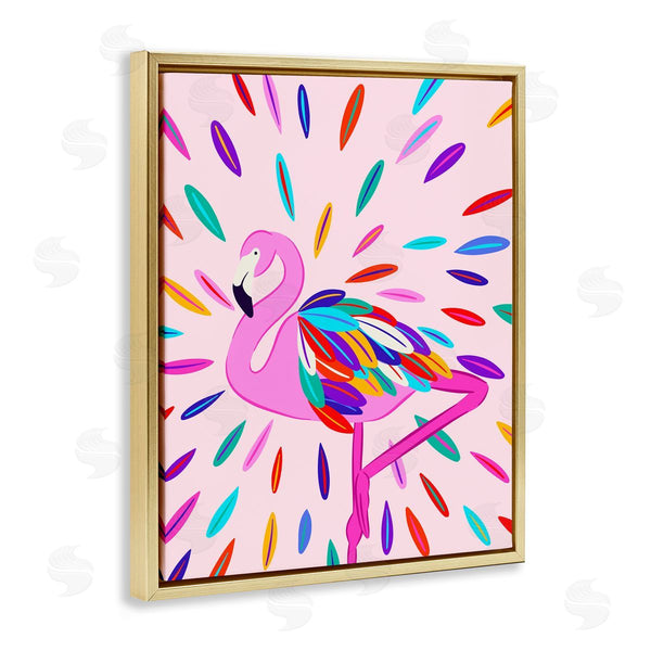 Stupell Industries Catalina Aguirre | Flamingo Feather Flair