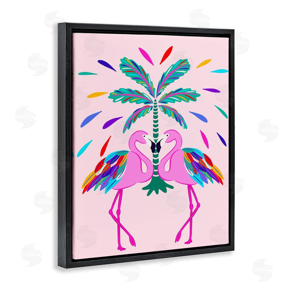 Stupell Industries Catalina Aguirre | Mirrored Flamingos Flair Wall Art