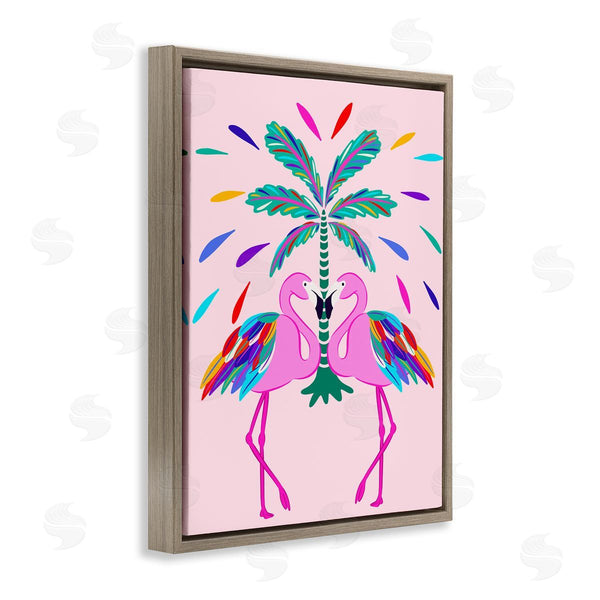 Stupell Industries Catalina Aguirre | Mirrored Flamingos Flair Wall Art