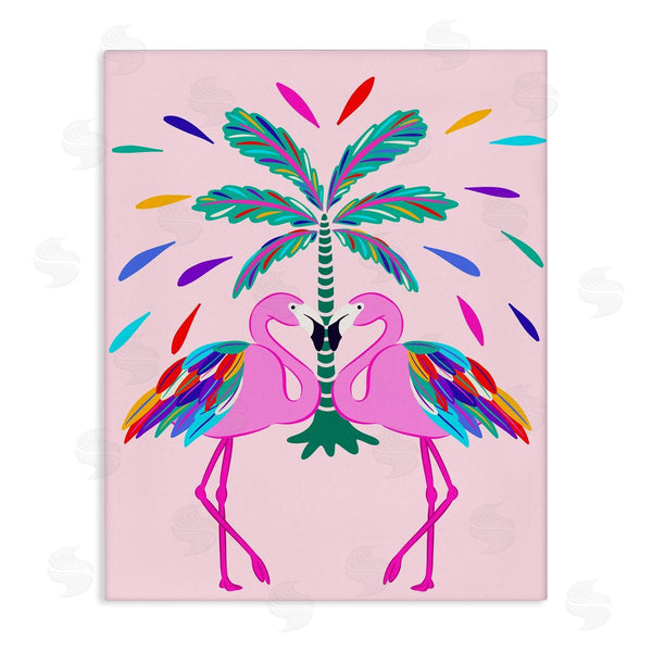 stupell industries Catalina Aguirre | Mirrored Flamingos Flair Wall Art