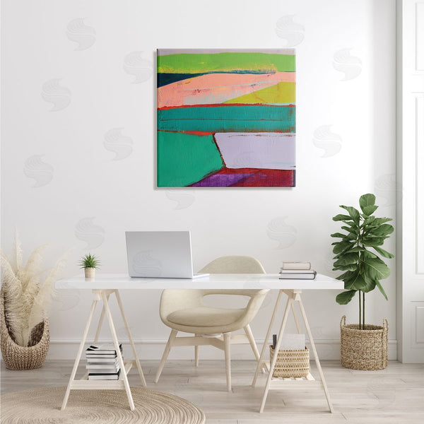 Stupell Industries Cathe Hendrick | Radiant Abstract Colors Layered Geometric Shapes Wall Art