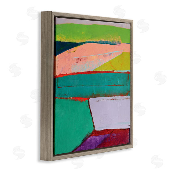 Stupell Industries Cathe Hendrick | Radiant Abstract Colors Layered Geometric Shapes Wall Art
