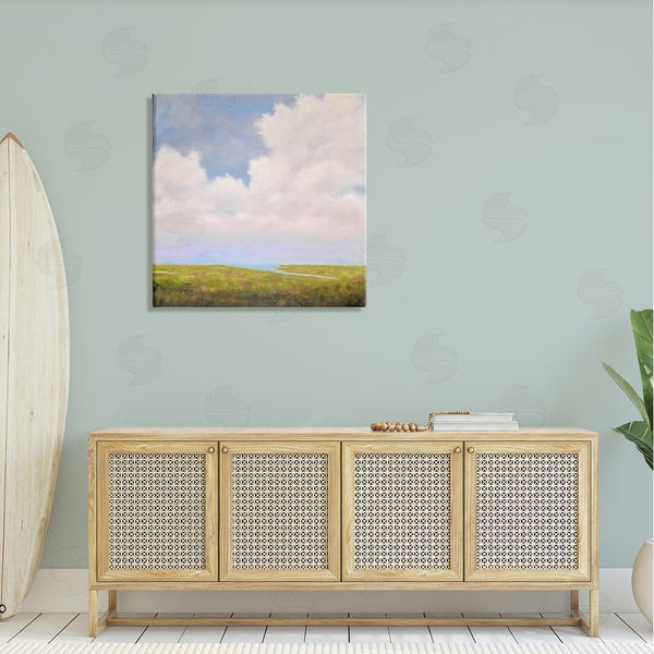 Stupell Industries Catherine Andersen | Cloudy Countryside Bay Inlet Stream Wall Art