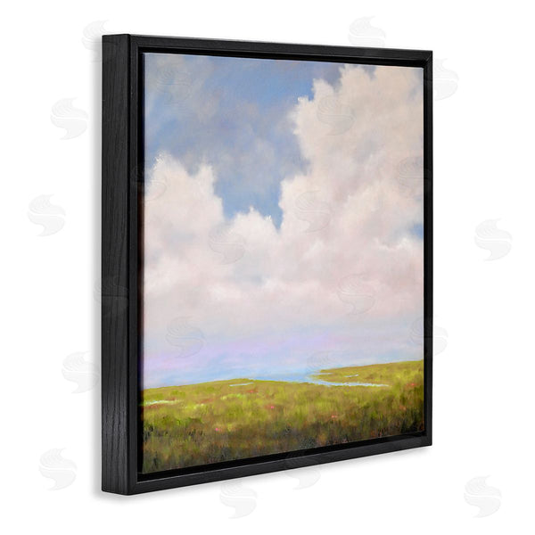 Stupell Industries Catherine Andersen | Cloudy Countryside Bay Inlet Stream Wall Art