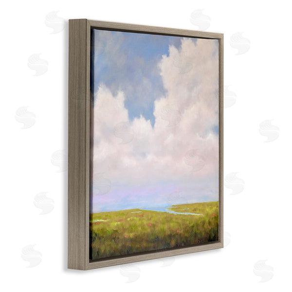 Stupell Industries Catherine Andersen | Cloudy Countryside Bay Inlet Stream Wall Art