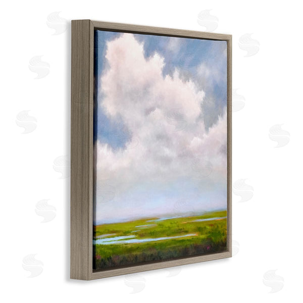 Stupell Industries Catherine Andersen | Panoramic Meadow Horizon Clouds Wall Art