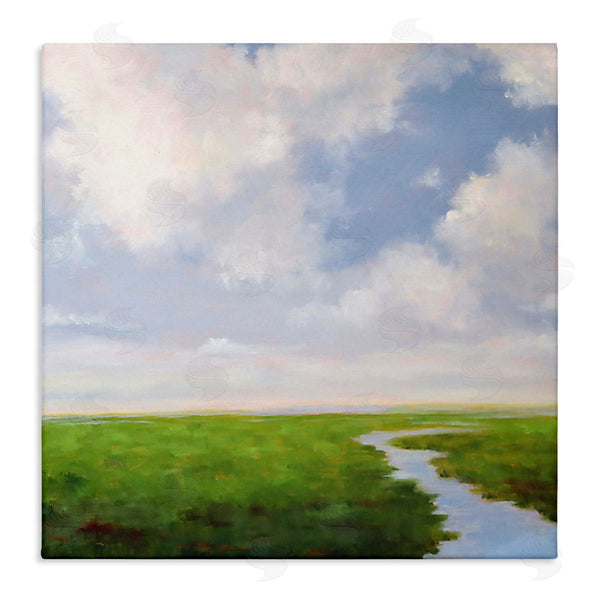 stupell industries Catherine Andersen | Rural Country Grassland Stream Wall Art