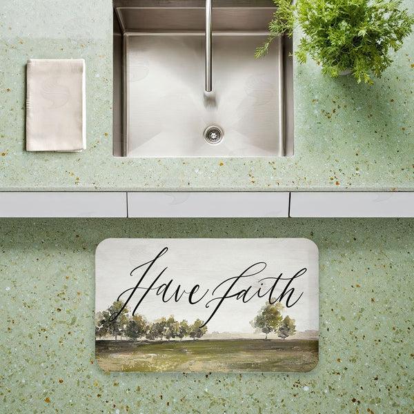 Stupell Industries Caverly Smith | Have Faith Country Landscape Anti-Fatigue Mat