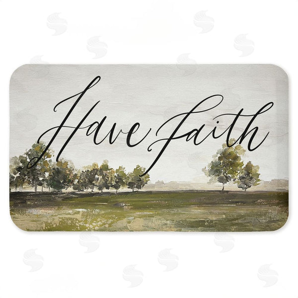 stupell industries Caverly Smith | Have Faith Country Landscape Anti-Fatigue Mat