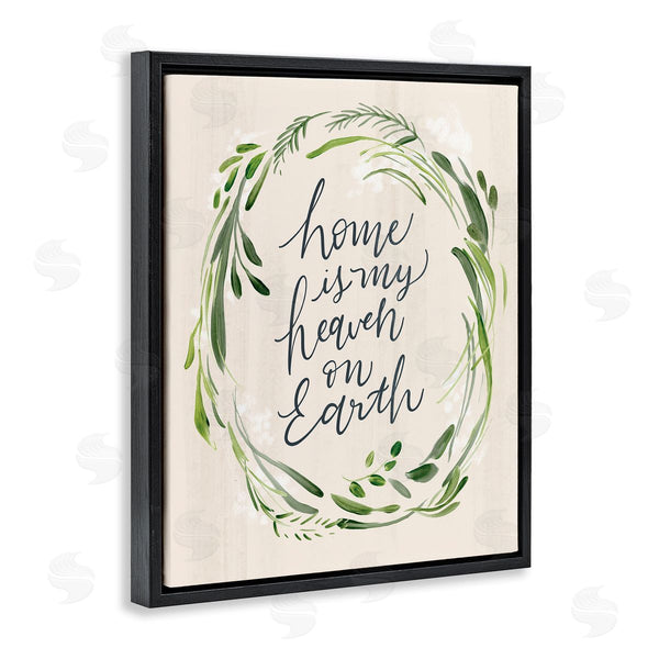 Stupell Industries Caverly Smith | Heaven On Earth Religious Home Script Calligraphy Wall Art