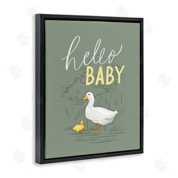 Stupell Industries Caverly Smith | Hello Baby Duck & Duckling Wall Art