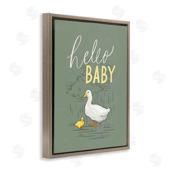 Stupell Industries Caverly Smith | Hello Baby Duck & Duckling Wall Art