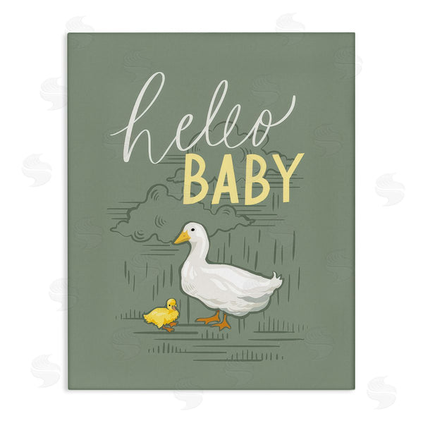 stupell industries Caverly Smith | Hello Baby Duck & Duckling Wall Art