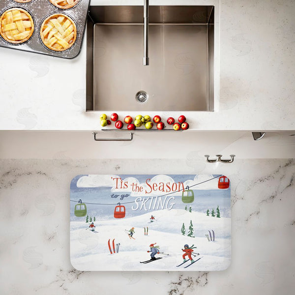 Stupell Industries Caverly Smith | Tis The Season Ski Slopes Anti-Fatigue Mat