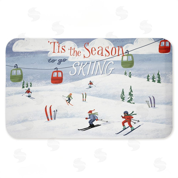 stupell industries Caverly Smith | Tis The Season Ski Slopes Anti-Fatigue Mat