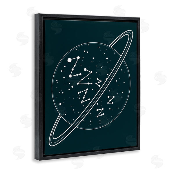 Stupell Industries Caverly Smith | Zzz Witty Sleeping Constellation Outer Space Planet Stars Wall Art