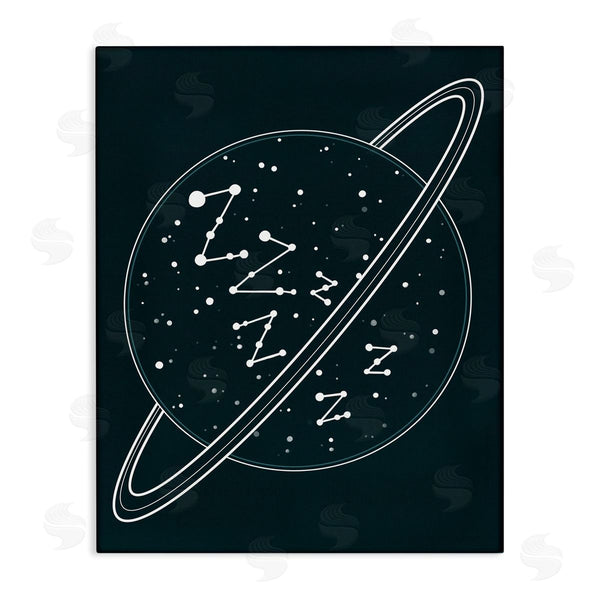 stupell industries Caverly Smith | Zzz Witty Sleeping Constellation Outer Space Planet Stars Wall Art