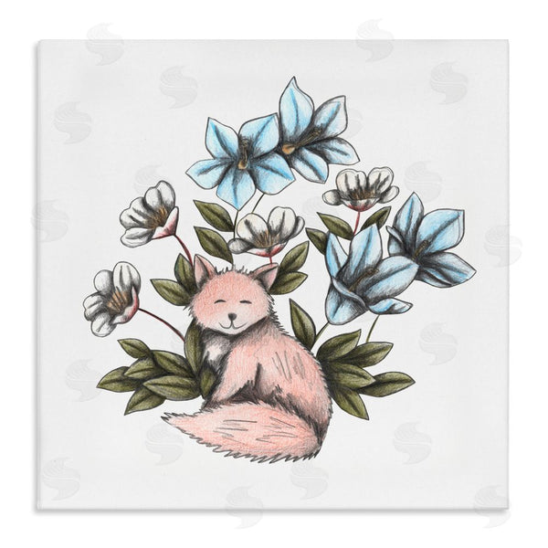 stupell industries Cecilia Battaini | Gentle Fox with Flowers Wall Art